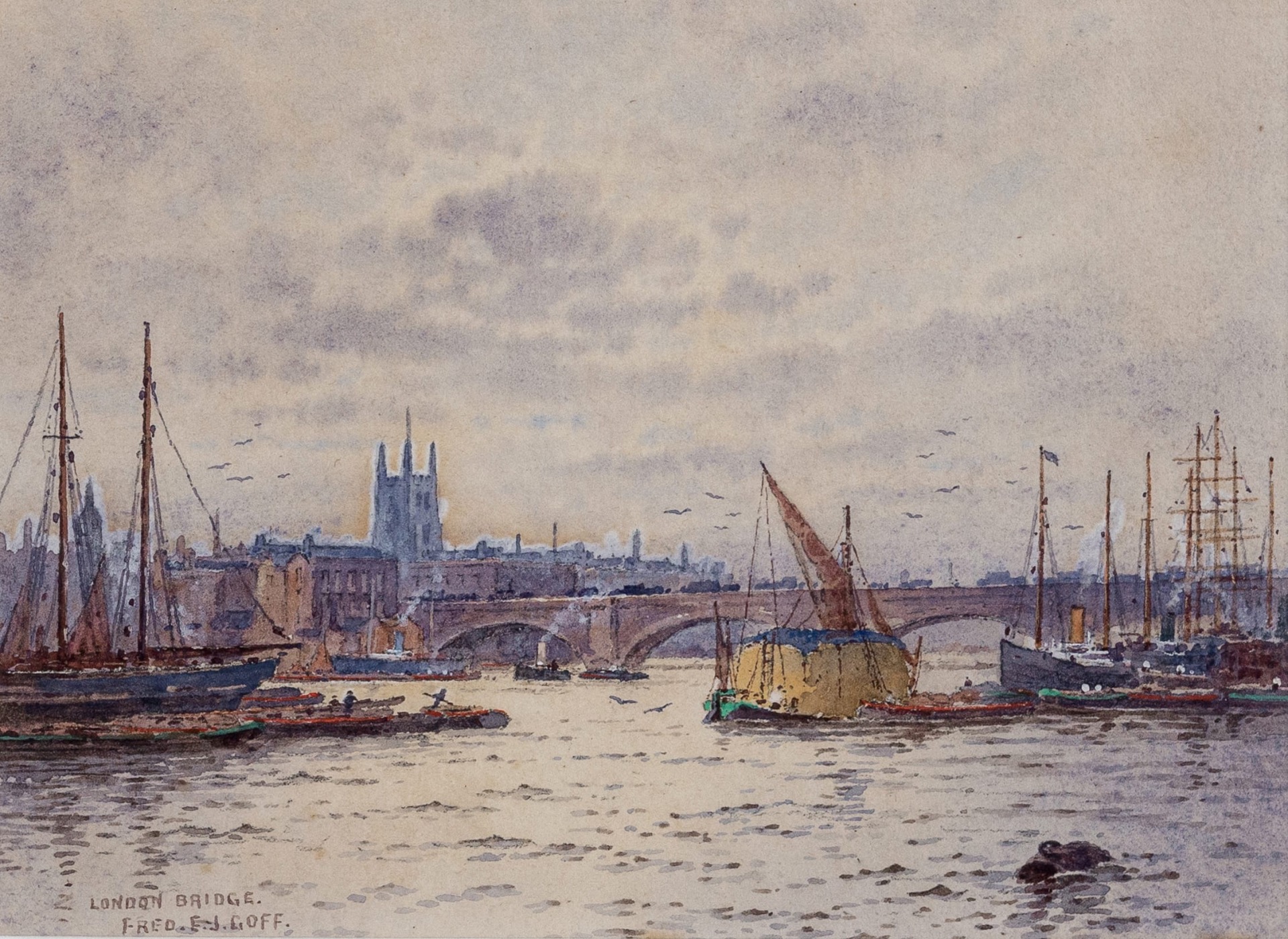 London Bridge, Frederick Goff  ca. 1900.