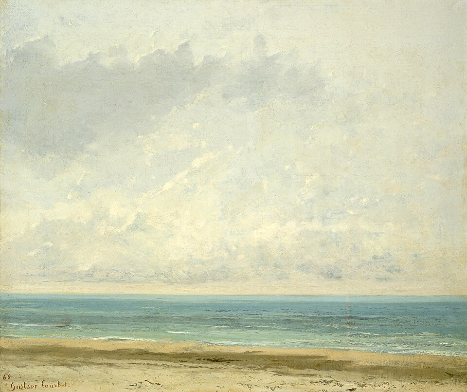 Roligt hav af Gustave Courbet, 1866